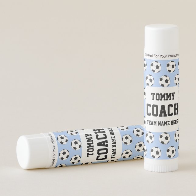 Soccer Ball Pattern Coach Lip Balm (Front)