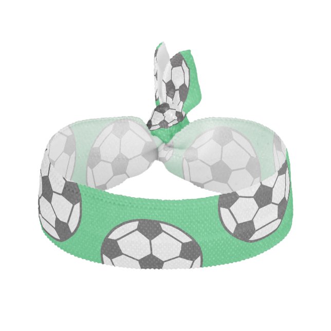 Soccer Ball Pattern Elastic Hair Tie (Front)