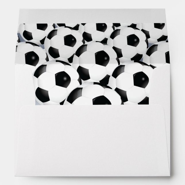 Soccer Ball Pattern Envelope (Back (Bottom))