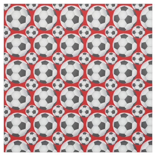 Soccer Ball Pattern Fabric (Swatch)