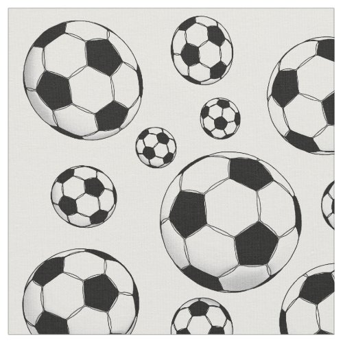 Soccer Ball Pattern Fabric