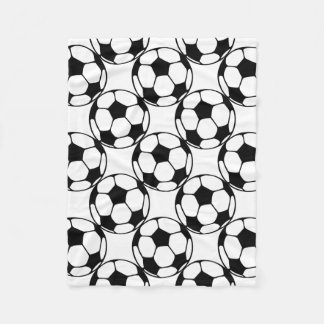soccer ball pattern fleece blanket
