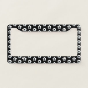 Soccer Ball Pattern License Plate Frame