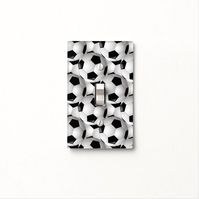 Soccer Ball Pattern Light Switch Cover (In Situ)