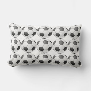 SOCCER BALL PATTERN LUMBAR PILLOW