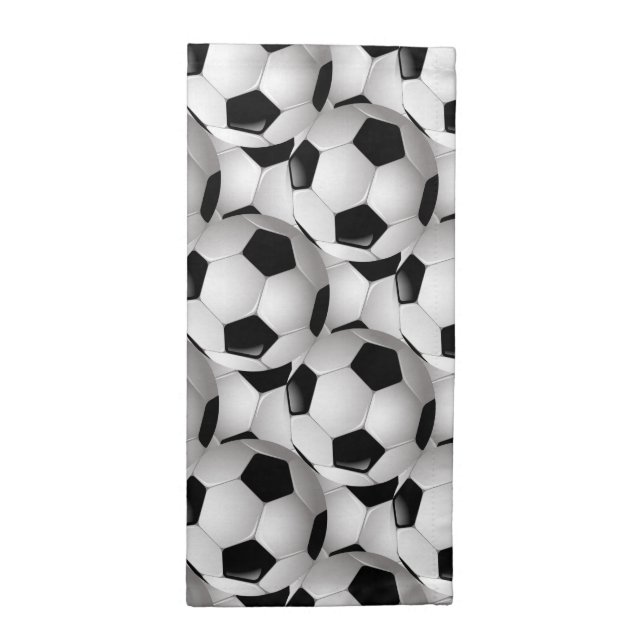 Soccer Ball Pattern Napkin (Half Fold)