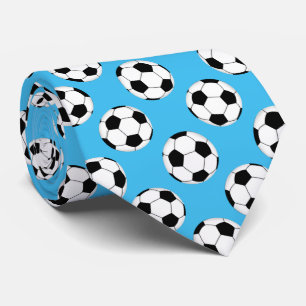 Soccer Ball Pattern Neck Tie