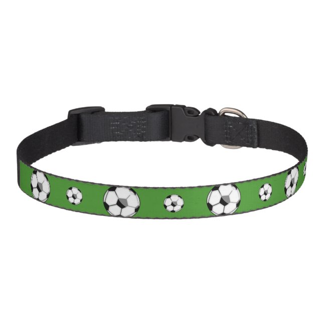 Soccer Ball Pattern Pet Collar (Front)
