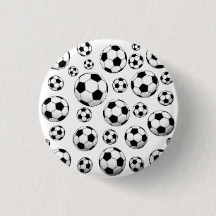Soccer Ball Pattern Pinback Button