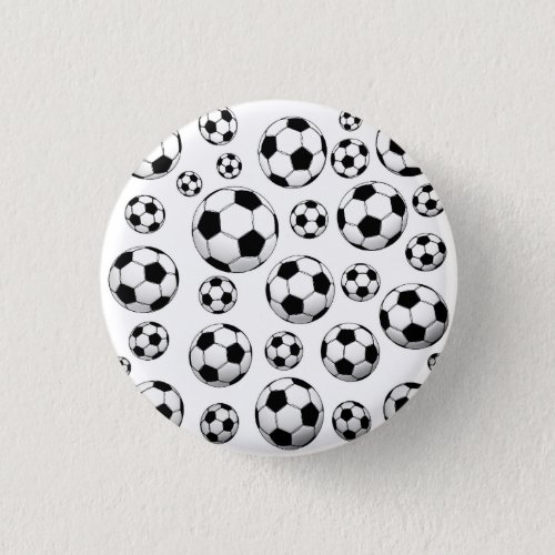 Soccer Ball Pattern Pinback Button