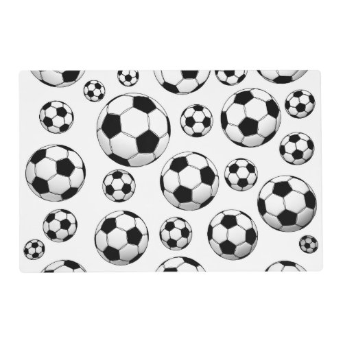 Soccer Ball Pattern Placemat