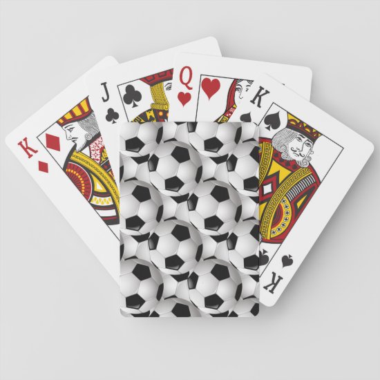 Soccer Ball Pattern Playing Cards