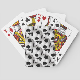 Soccer Ball Pattern Poker Cards