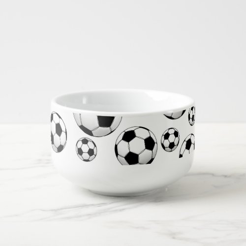 Soccer Ball Pattern Soup Mug