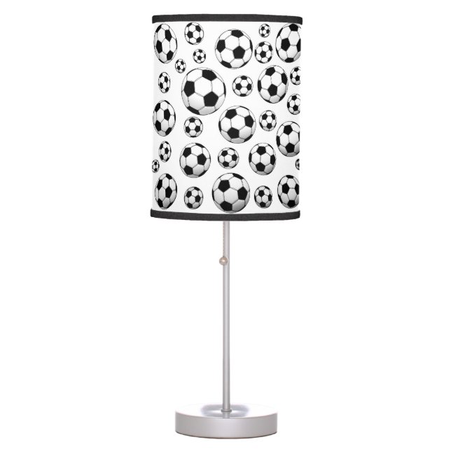 Soccer Ball Pattern Table Lamp (Front)