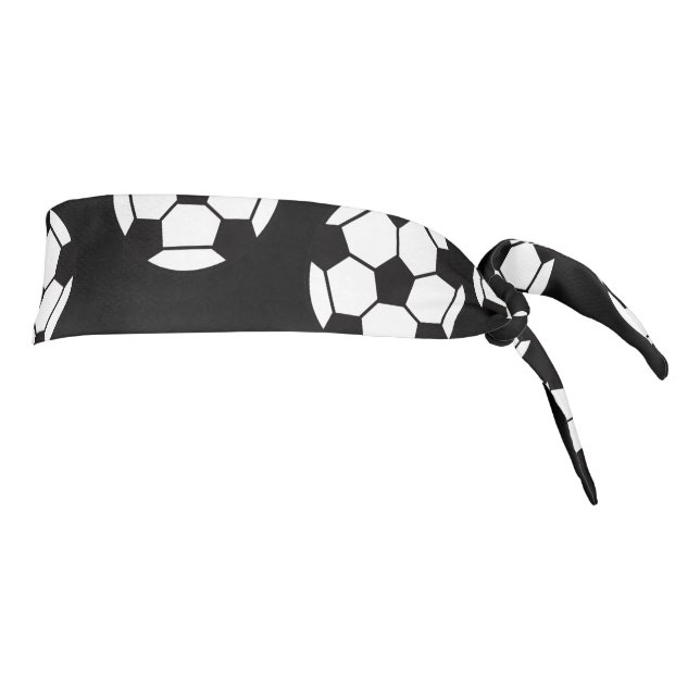 Soccer Ball Pattern Tie Headband (Rotate 90)