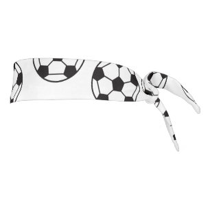Soccer Ball Pattern Tie Headband