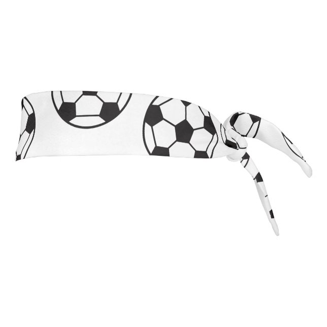Soccer Ball Pattern Tie Headband (Rotate 90)