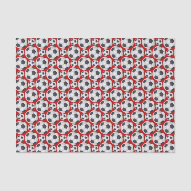 Soccer Ball Pattern Tissue Paper (Front)