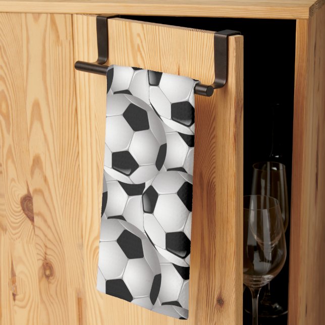 Soccer Ball Pattern Towel (Thirds Fold)