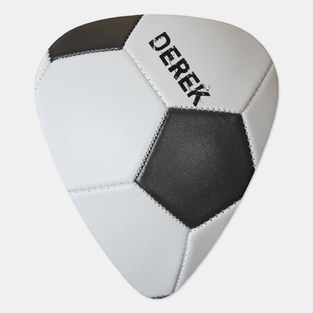 Soccer Ball Personalized Guitar Pick (Front)