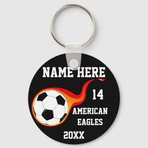 Soccer Ball Personalized Keychains