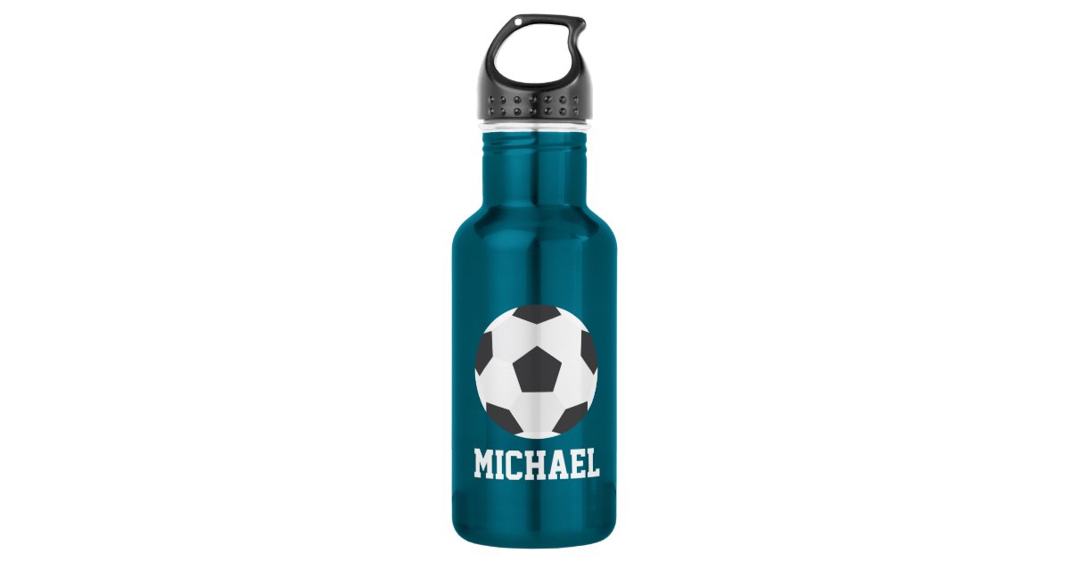 Soccer Ball Personalized Kids Stainless Steel Water Bottle
