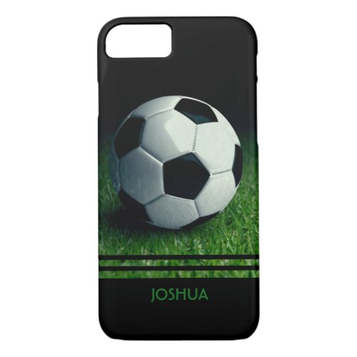 Soccer Ball Personalized Name  Football iPhone 87 Case