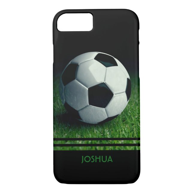 Soccer Ball Personalized Name | Football Case-Mate iPhone Case (Back)