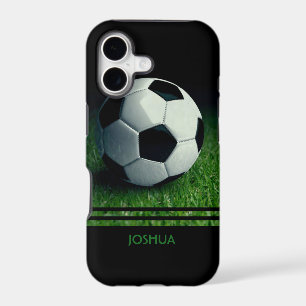 Soccer Ball Personalized Name Football iPhone 17 Case