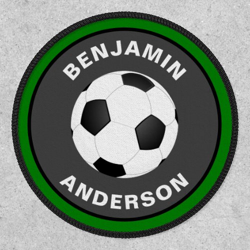 Soccer Ball Personalized Name Kids Patch