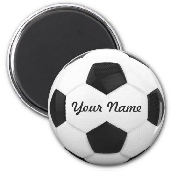 Soccer Ball Personalized Name Magnet by RicardoArtes at Zazzle