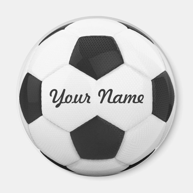 Soccer Ball Personalized Name Magnet (Front)
