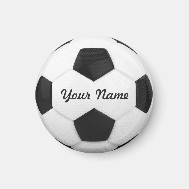 Soccer Ball Personalized Name Magnet (Front)