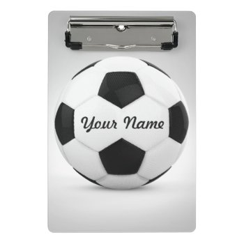 Soccer Ball Personalized Name Mini Clipboard by RicardoArtes at Zazzle