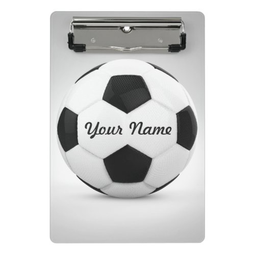 Soccer Ball Personalized Name Mini Clipboard