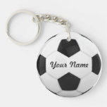 Soccer Ball Personalized Name Sport Keychain at Zazzle