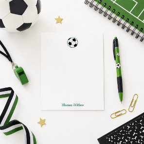 Soccer Ball Personalized Note Card