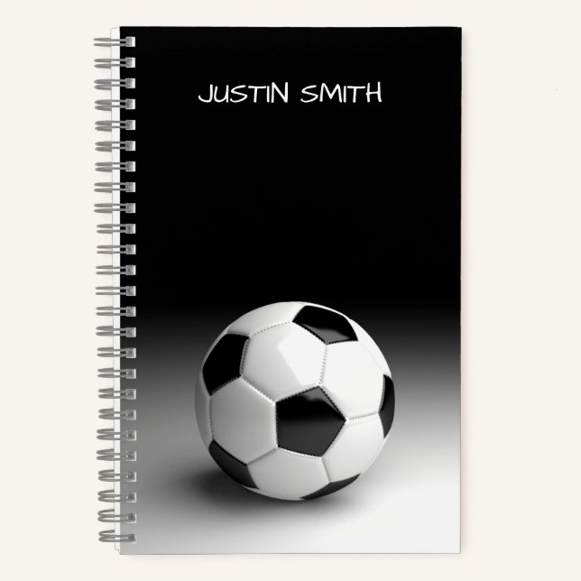 Soccer Ball Personalized Notebook (Front)