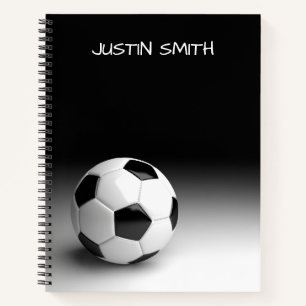 Soccer Ball Personalized Spiral Notebook