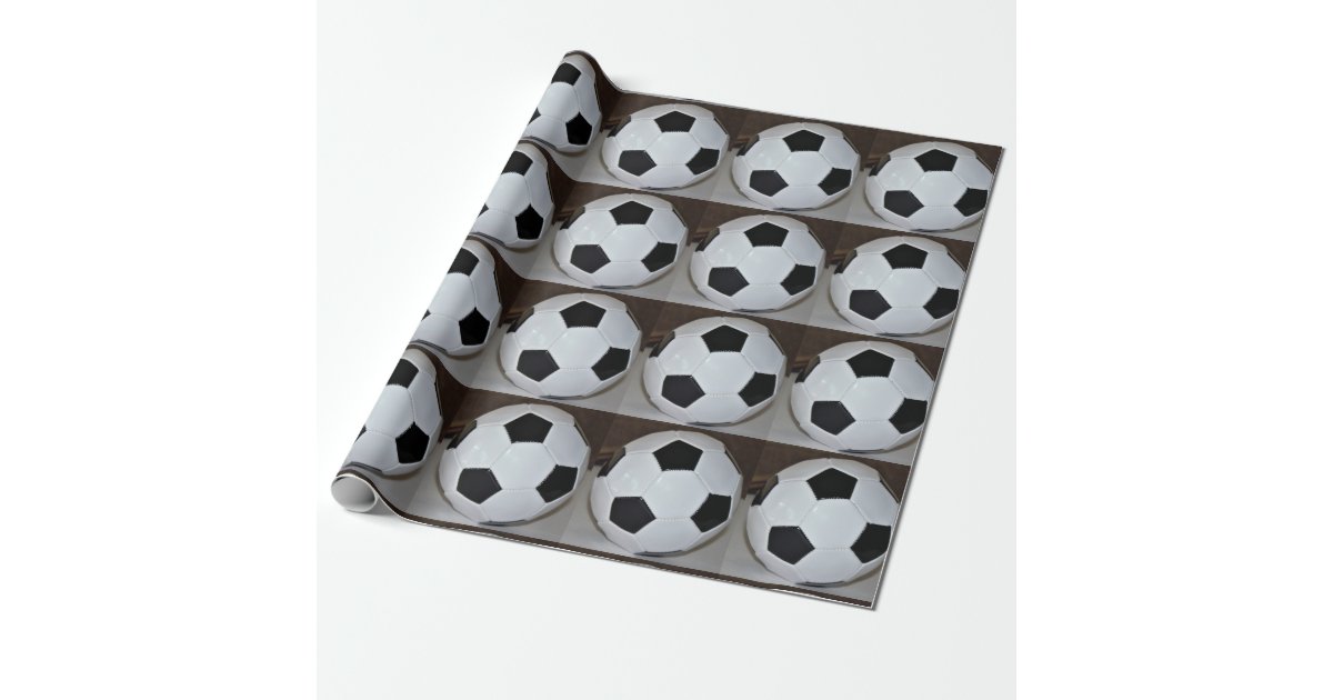 Soccer Ball Photo Wrapping Paper Zazzle