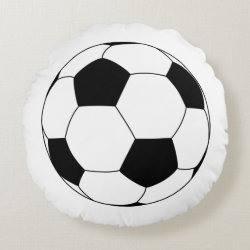 Soccer Ball Pillow. Round Pillow