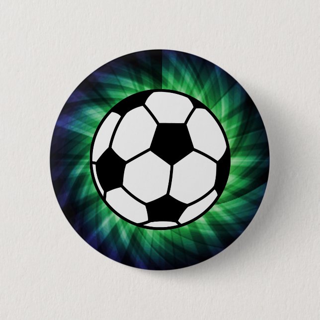 Soccer Ball Pinback Button (Front)