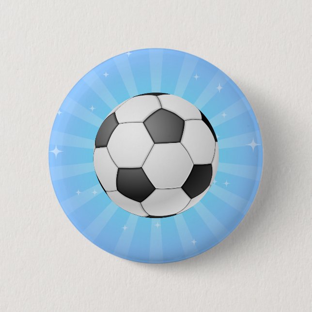 SOCCER BALL PINBACK BUTTON (Front)