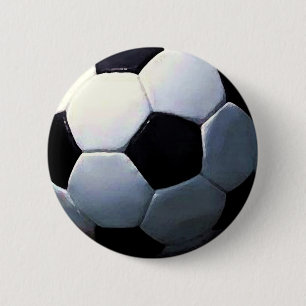 Soccer Ball Pinback Button