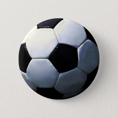 Soccer Ball Pinback Button