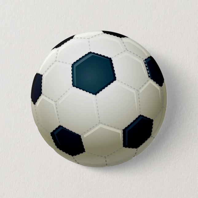 SOCCER BALL PINBACK BUTTON (Front)
