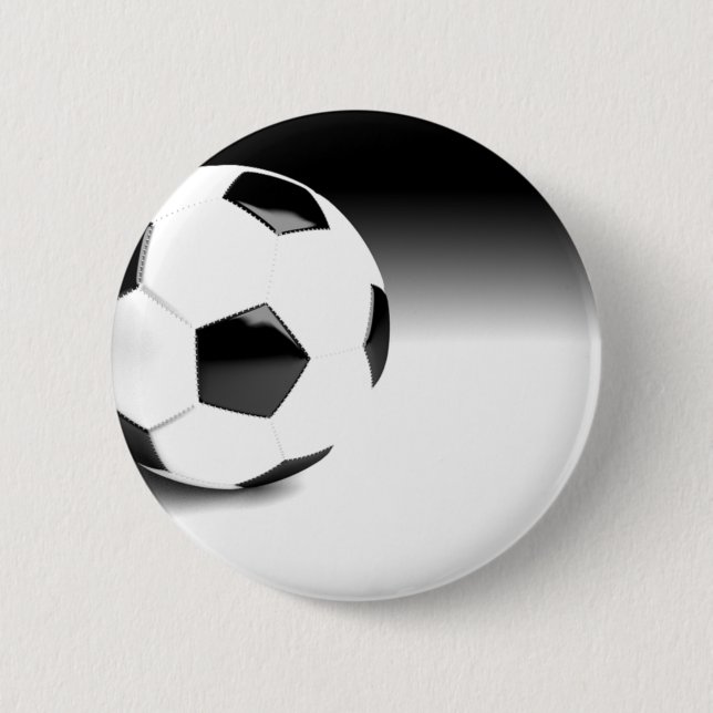 Soccer Ball Pinback Button (Front)