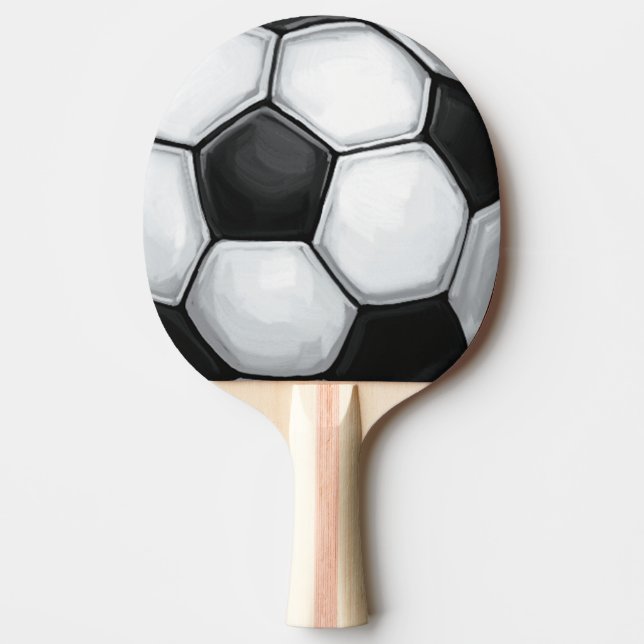 Soccer Ball Ping-Pong Paddle (Front)