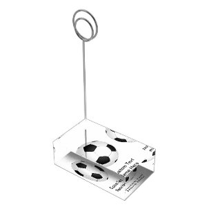 Soccer Ball Place Card Holder with Custom Text
